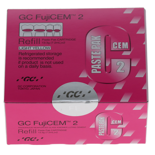 FujiCEM 2 Glass Ionomer Luting Cement, Automix Paste Pack Refill, 7.2 ml, 2/Pk
