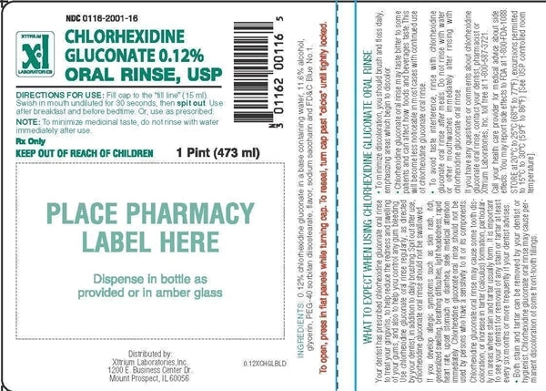 Chlorhexidine Gluconate 0.12% 16oz. - Xttrium