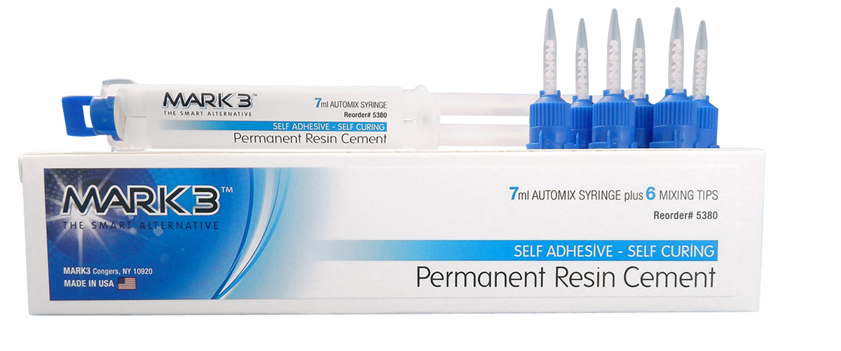 MARK3 Permanent Resin Cement Self Adhesive 7ml Automix Syringe