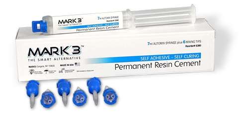 MARK3 Permanent Resin Cement Self Adhesive 7ml Automix Syringe