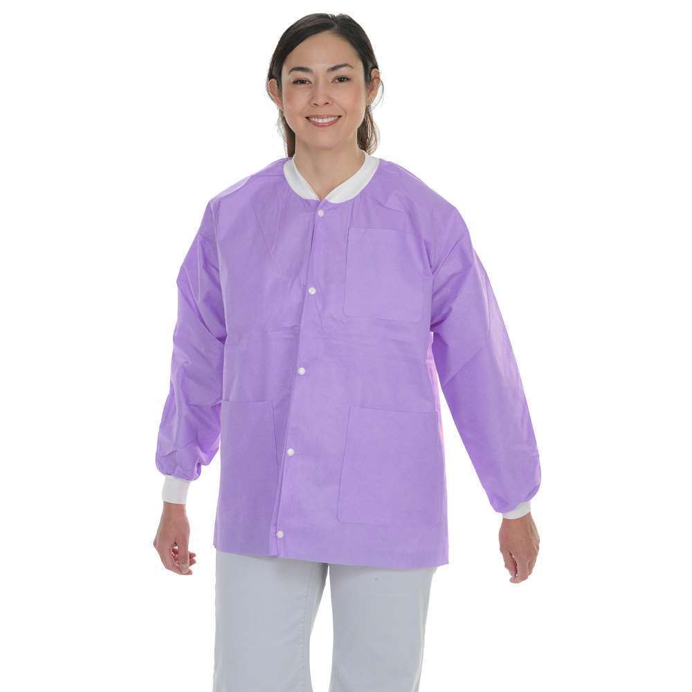 Protect Plus Disposable Lab Jackets Hip Length 10/pk AAMI Level 2 - MARK3