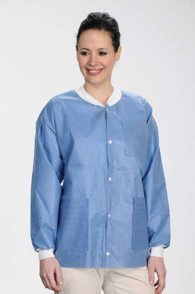 Protect Plus Disposable Lab Jackets Hip Length 10/pk - MARK3