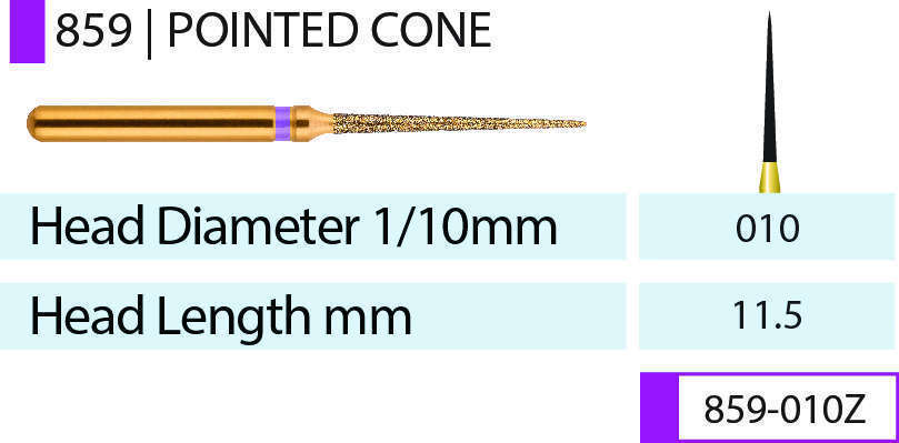 Blue Streak Zirconia Diamond Burs Assorted 5/pk. - MARK3®