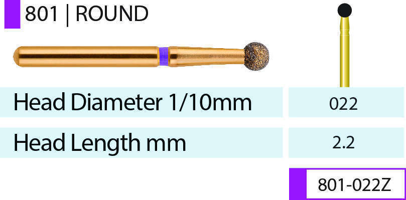 Blue Streak Zirconia Diamond Burs Assorted 5/pk. - MARK3®