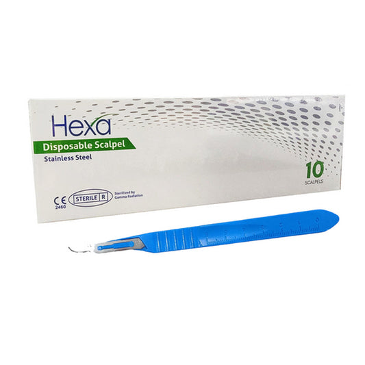 Disposable Stainless Steel Scalpels #15 10/Box