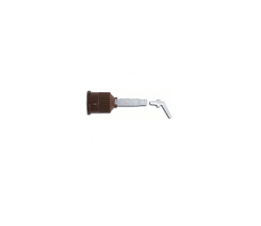 Short Brown Flat End / Extra Fine Intra Oral Tips 30/pk For Core Materials